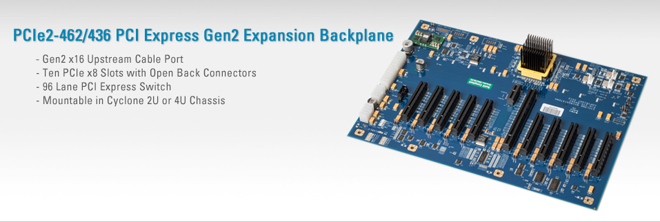 PCIe2-462 PCI Express Gen2 Expansion Backplane